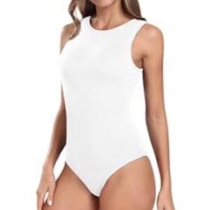 NWT Elegant Black Sleeveless Bodysuit